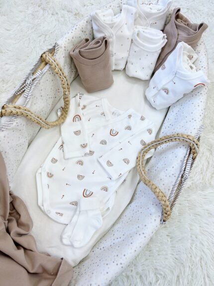 "Beige rainbow" 30 items set