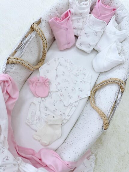 "Pink bunnies" 30 items set