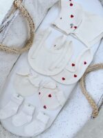 First Baby Wardrobe 30-in-1 «Cream hearts» - Image 13