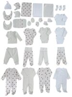 First Baby Wardrobe 30-in-1 «Cream hearts» - Image 2