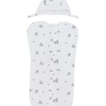Cocoon swaddle with zipper