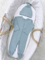 First Baby Wardrobe 30-in-1 «Turquoise dinosaurs» - Image 13