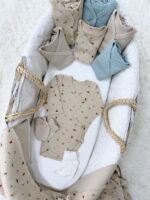 First Baby Wardrobe 30-in-1 «Turquoise dinosaurs»