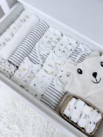 First Baby Wardrobe 30-in-1 «Lambs and stripes» - Image 4