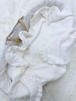 Muslin blanket with bow