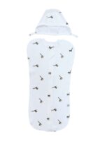 Cocoon swaddle with zipper
