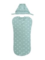 Cocoon swaddle with zipper