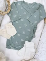 First Baby Wardrobe 30-in-1 «Green flowers» - Image 17
