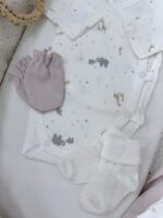 First Baby Wardrobe 30-in-1 «Elephants and powdery» - Image 19