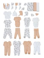 First Baby Wardrobe 30-in-1 "Furry Hare with peach" - Image 2